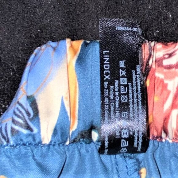 New Without Tags Ella Size Medium Tropic Gaucho Pants Like Silk - Picture 7 of 9